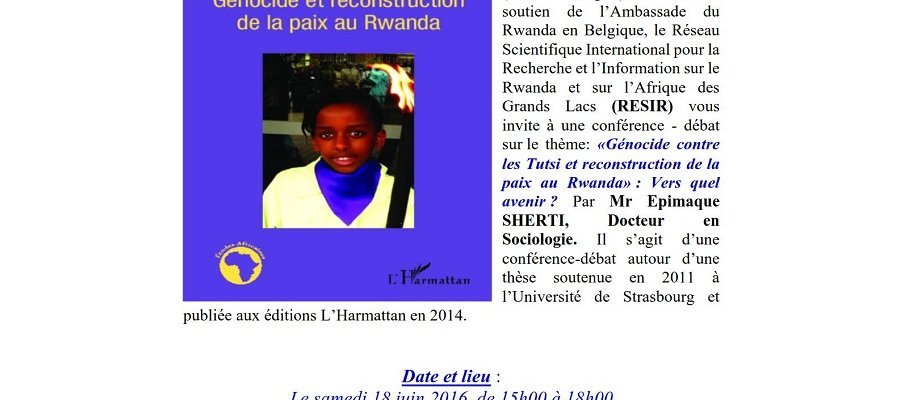 Image:Conférence-débat : Génocide contre les tutsi et construction de la paix au Rwanda