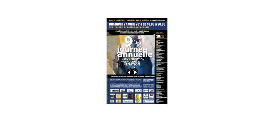 Image:« Les Hommes Debout » contre les génocides : Arméniens, Juifs, Tutsi, Darfouri...