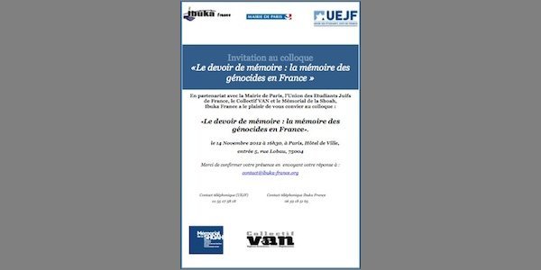 Image:Colloque : Le devoir de mémoire : la mémoire des génocides en France