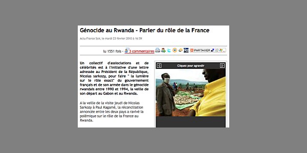 Image:« Appel Citoyen France-Rwanda : que toute la lumière soit faite ! »